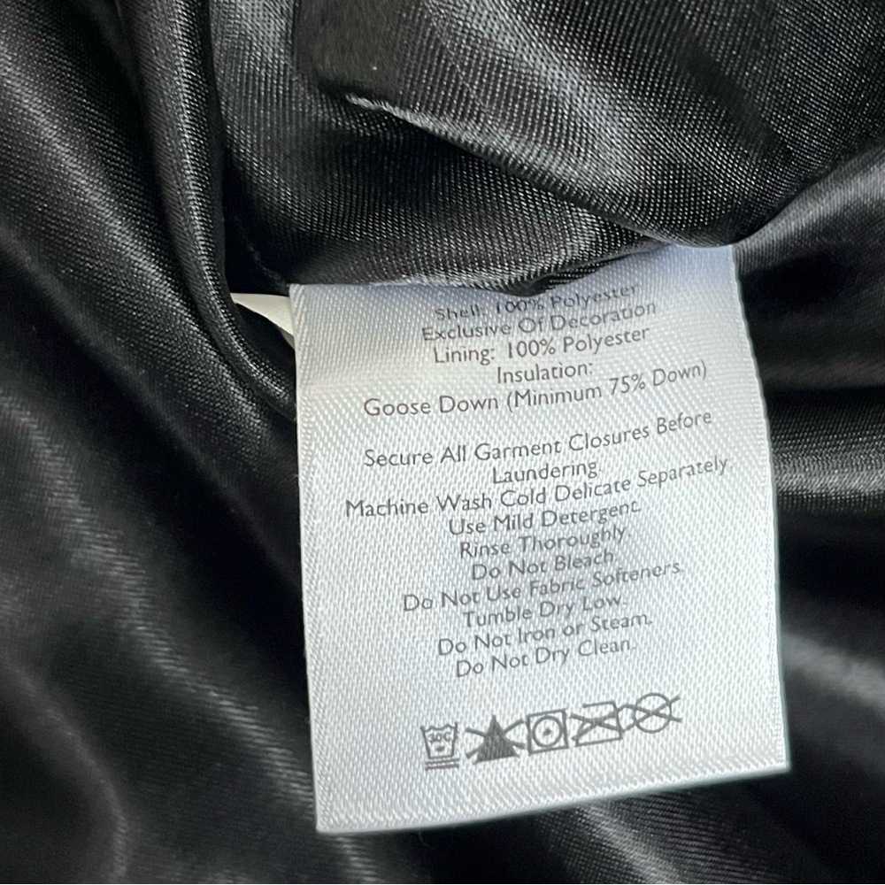 Eddie Bauer Vest Women Sz M Black Velvet Premium Goose Down Outdoor Hiking Y2K - Picture 7 of 10